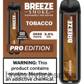 Breeze Pro 2000 пуффс HZ0HTV11 дуван - Breeze Vape Flavors