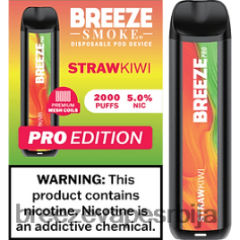 Breeze Pro 2000 пуффс HZ0HTV15 сламни киви - Breeze Vape Pen