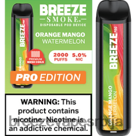 Breeze Pro 2000 пуффс HZ0HTV19 наранџаста манго лубеница - Breeze Vape Pro