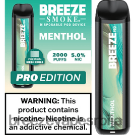 Breeze Pro 2000 пуффс HZ0HTV21 ментол - Breeze Vape Flavors