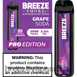 Breeze Pro 2000 пуффс HZ0HTV25 сода од грожђа - Breeze Vape Pen