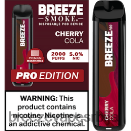 Breeze Pro 2000 пуффс HZ0HTV28 цхерри цола - Breeze Vape Shop