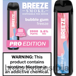 Breeze Pro 2000 пуффс HZ0HTV31 замрзавање жвакаће гуме - Breeze Vape Flavors